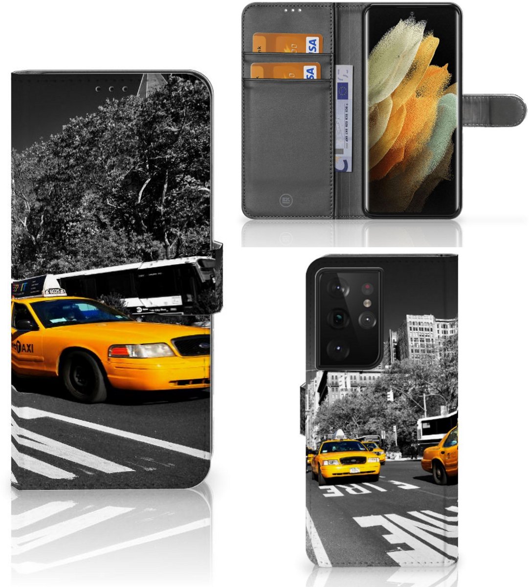 Samsung Galaxy S21 Ultra Flip Cover New York Taxi