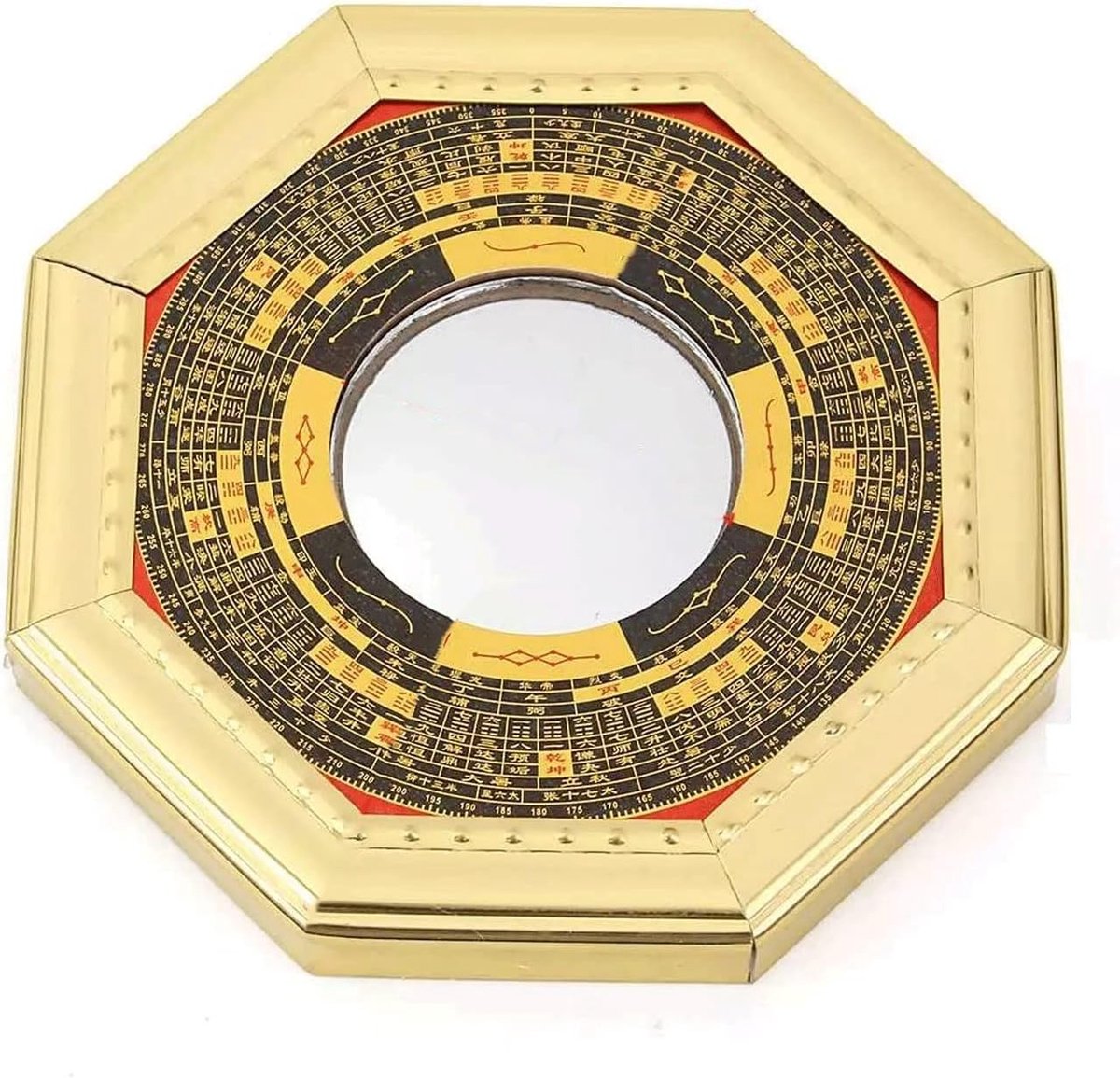 Feng Shui Spiegel - Bagua Decoratie - Positieve Energie - Bevordert Welvaart - Diameter 13cm