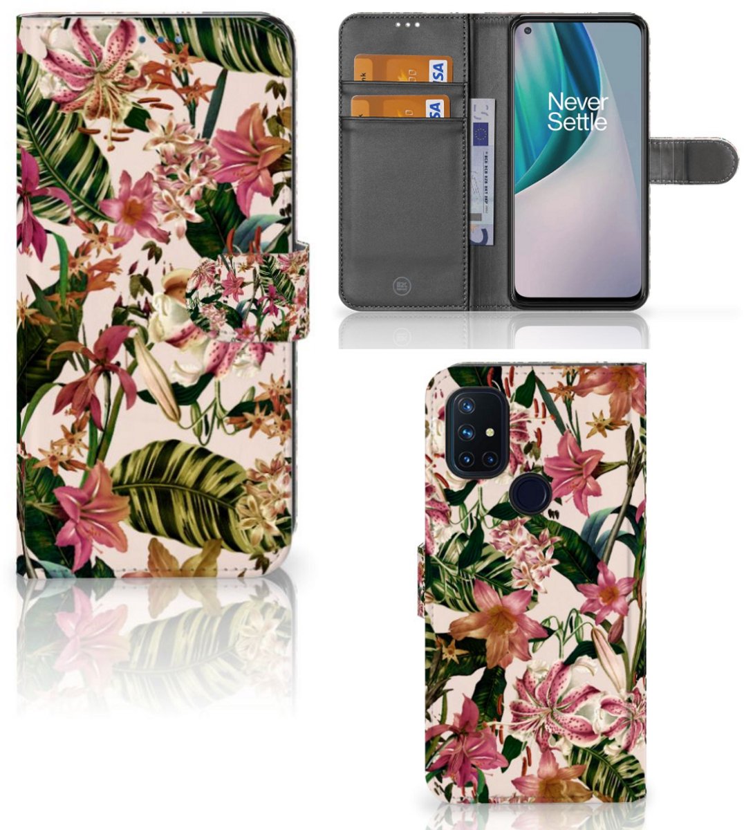 OnePlus Nord N10 Hoesje Flowers