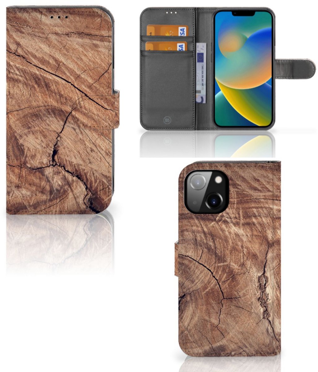 Apple iPhone 14 Book Style Case Tree Trunk
