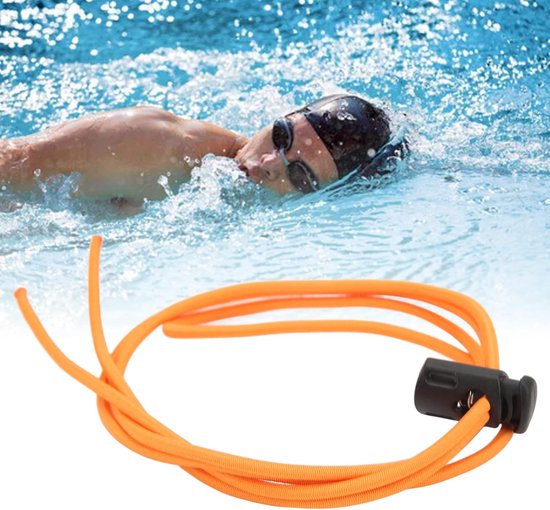 2PCS Bungee Goggle Strap, Elastische Zwembril Touw Verstelbare Duiken Snorkelen Riem Koord Zwembenodigdheden(Oranje) — afbeelding 5
