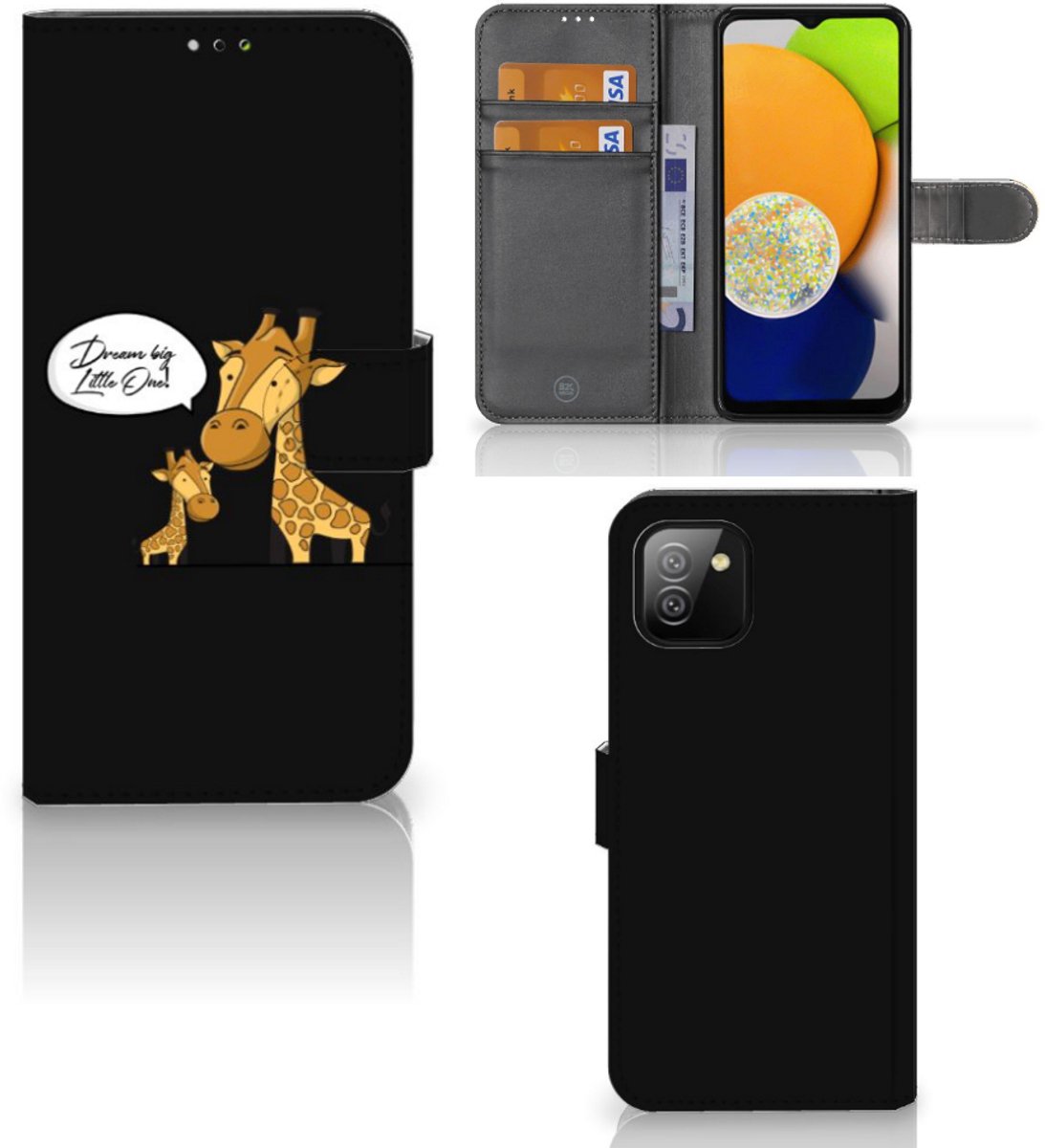 Samsung Galaxy A03 Leuk Hoesje Giraffe