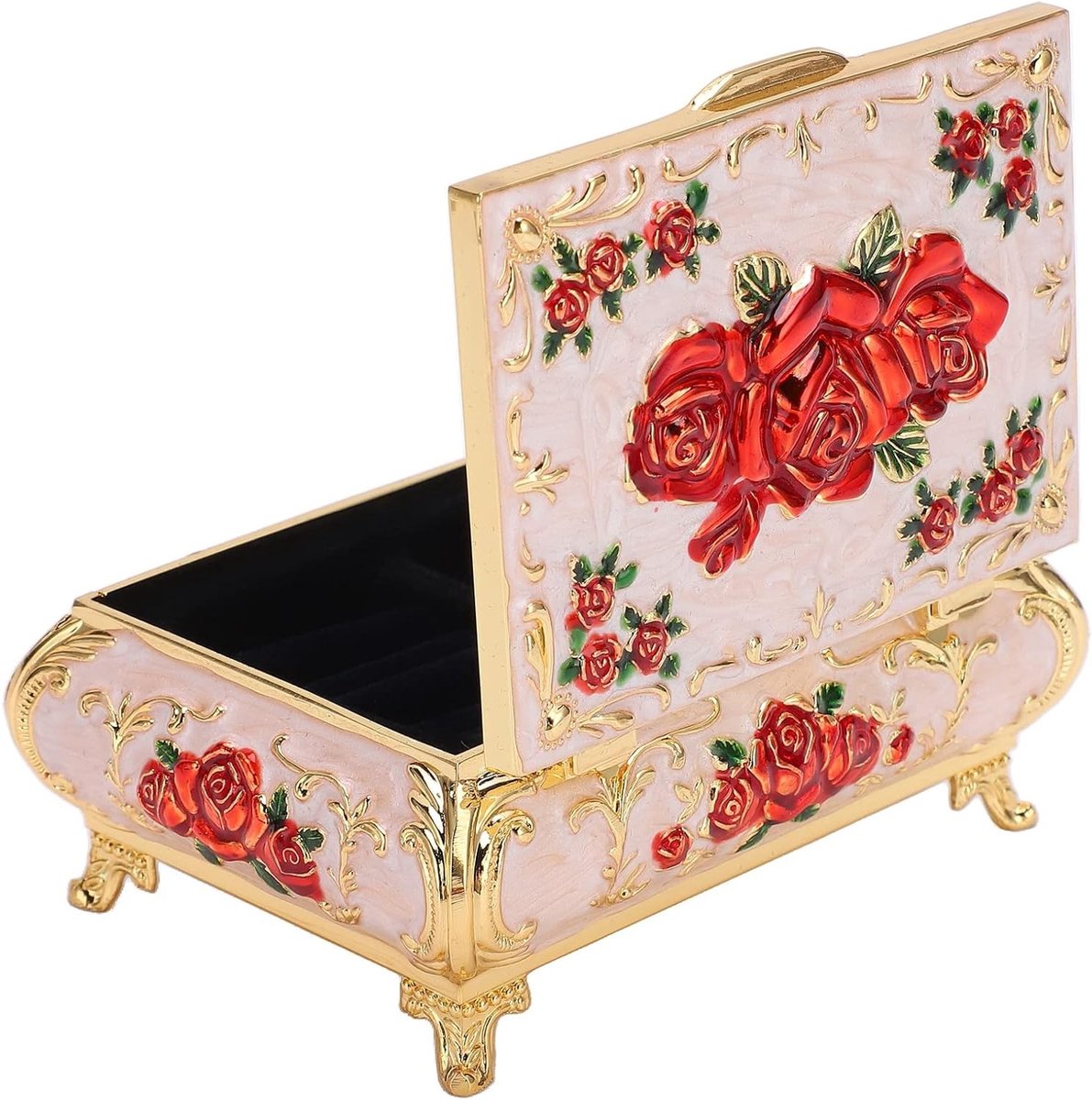 Kleurrijke Vintage Sieradenbox - Unieke Opbergdoos voor Sieraden, Accessoires en Geschenken voor Vrouwen