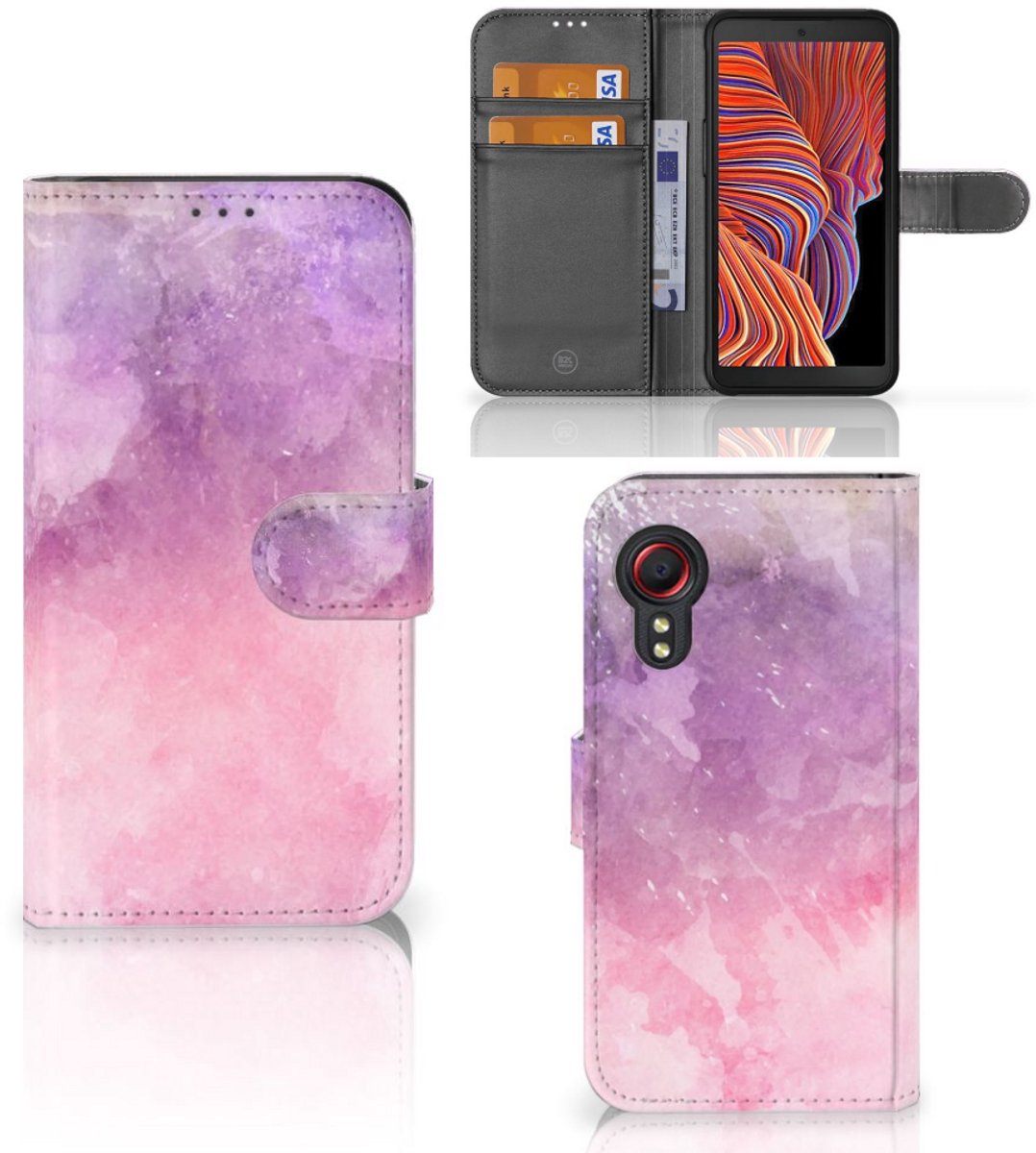 Hoesje Samsung Galaxy Xcover 5 Pink Purple Paint