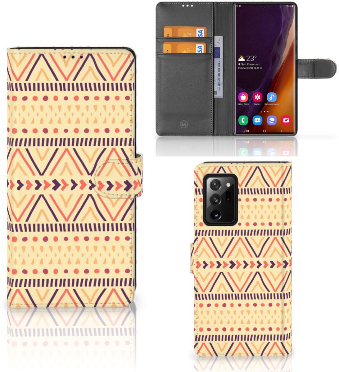 Samsung Galaxy Note20 Ultra Telefoon Hoesje Aztec Yellow