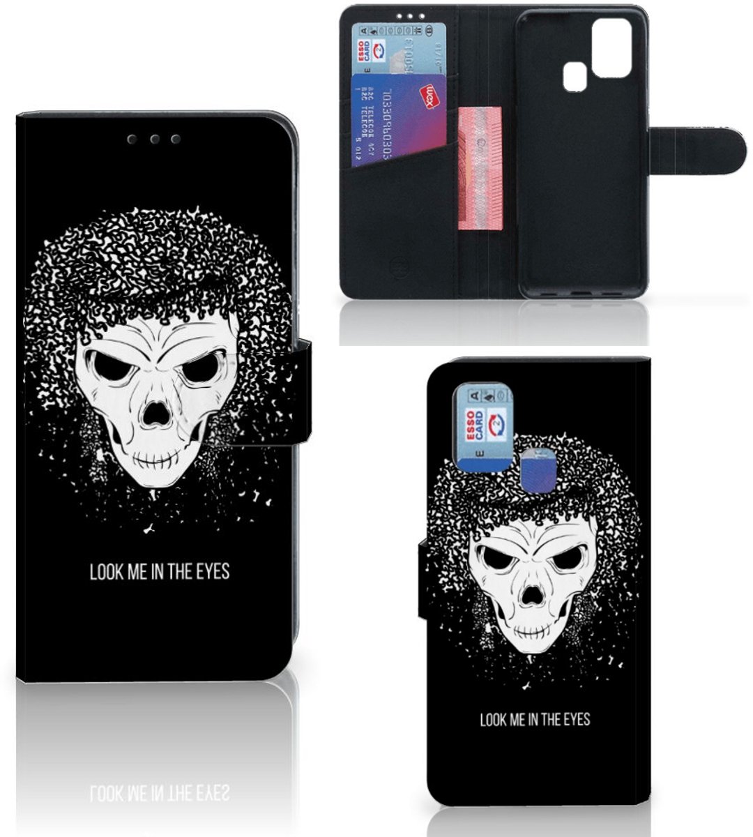 Telefoonhoesje met Naam Samsung Galaxy M31 Skull Hair
