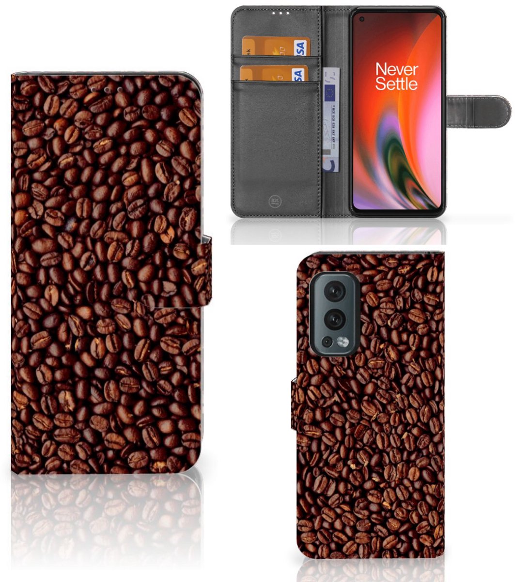 OnePlus Nord 2 5G Book Cover Koffiebonen