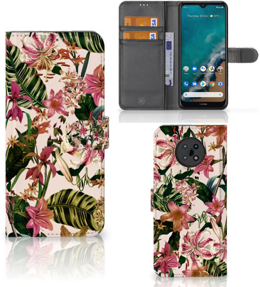 Nokia G50 Hoesje Flowers