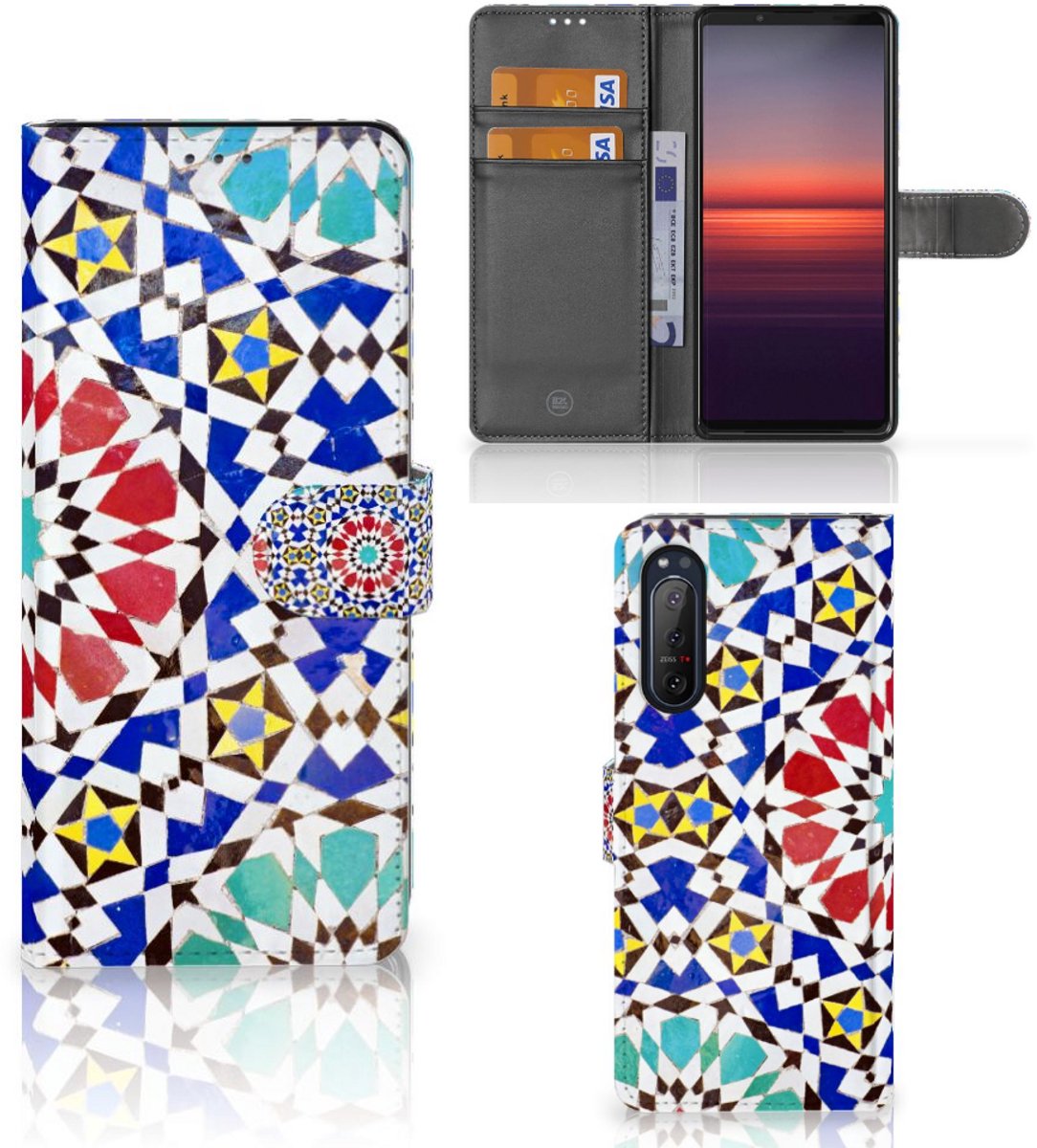 Sony Xperia 5II Bookcase Mozaïek