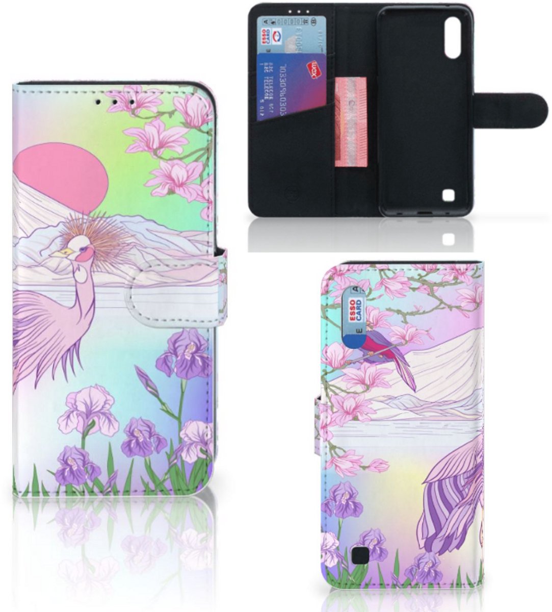 Samsung Galaxy M10 Telefoonhoesje met Pasjes Bird