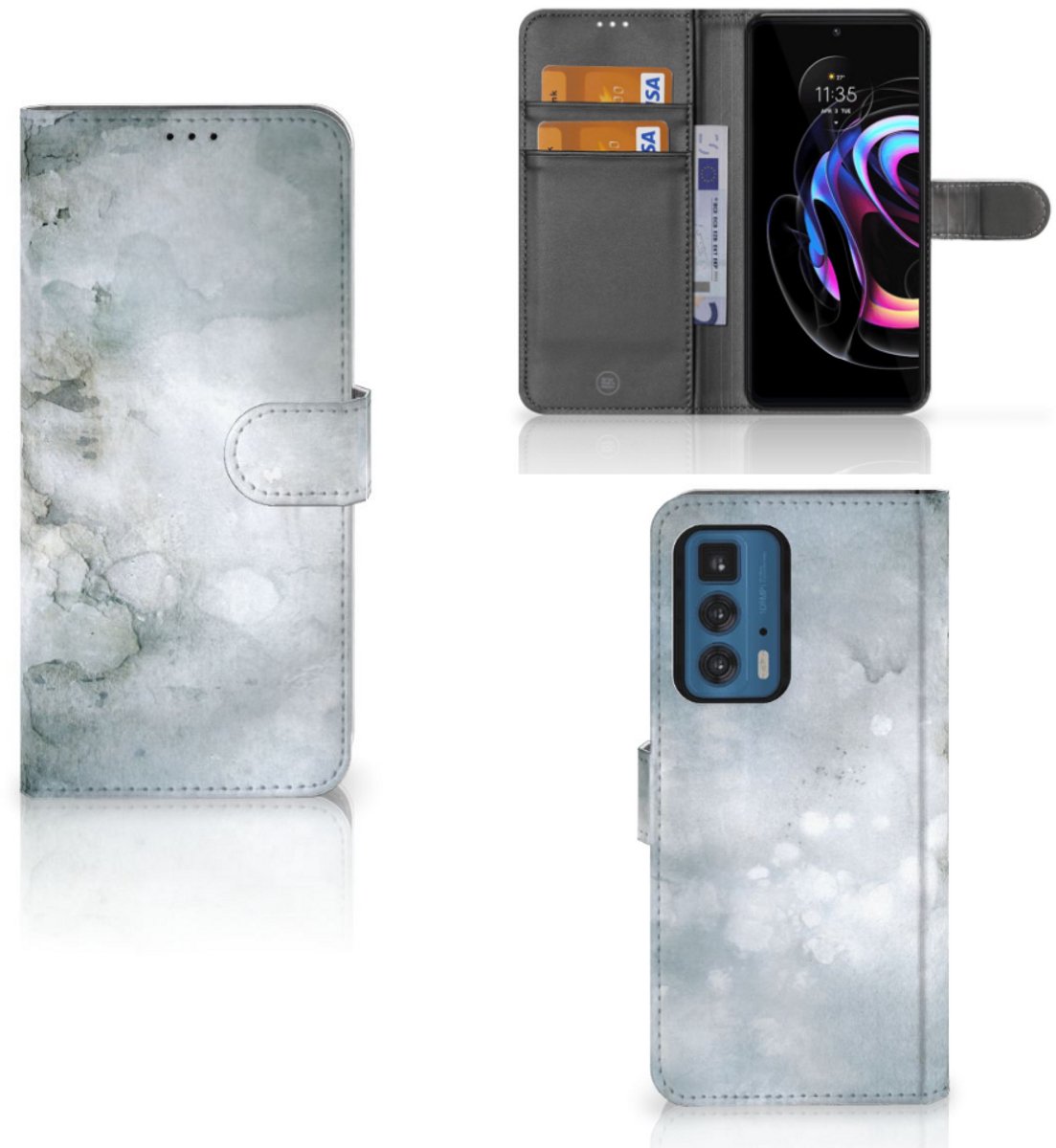 Hoesje Motorola Edge 20 Pro Painting Grey
