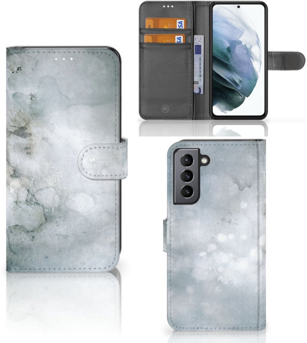 Hoesje Samsung Galaxy S21 FE Painting Grey