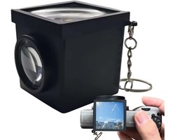 Optische Beeldzoeker - Externe Camera Zoeker - Landschap Straatfotografie - 3D Geprint Helder Scherm - 5x5cm - Zwart