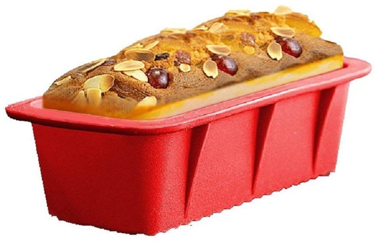 Cosensi - Siliconen Broodvorm - Non-Stick Manden - Flexibel en Veilig - 25x12x7.5cm - Bakvorm voor Taarten - Geschikt voor Alle Keukens