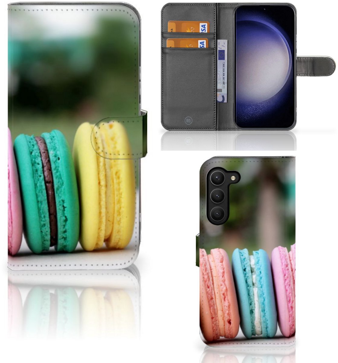 Samsung Galaxy S23 Plus Book Cover Macarons