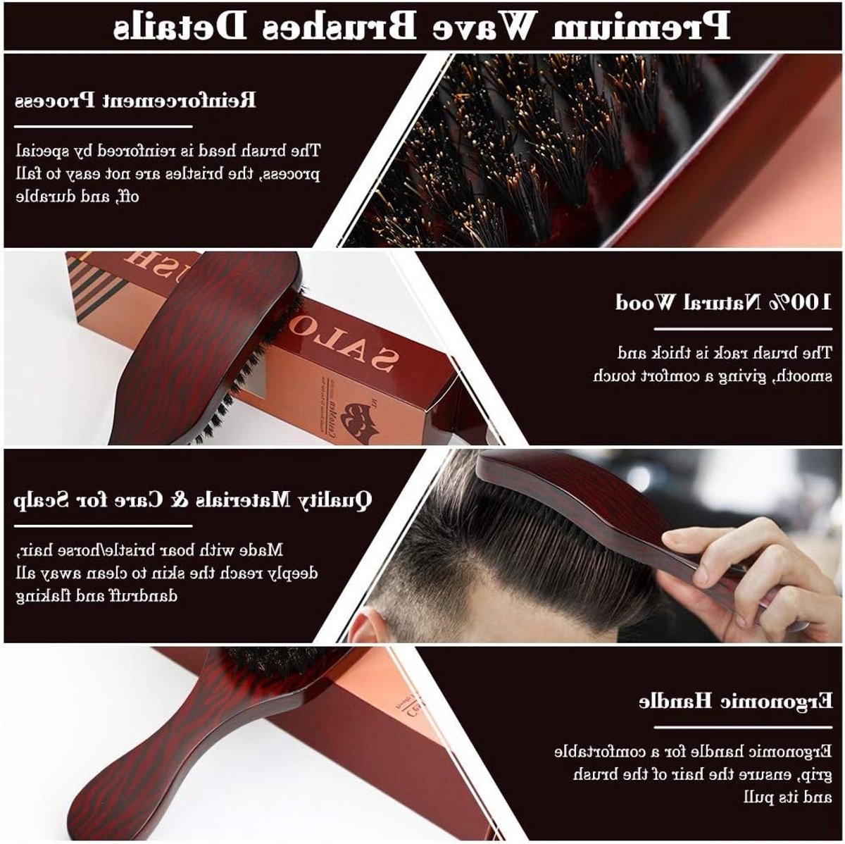 Natuurlijke Haarborstel voor 360 Waves - Ideaal voor Krullend Haar en Styling met Borstels
