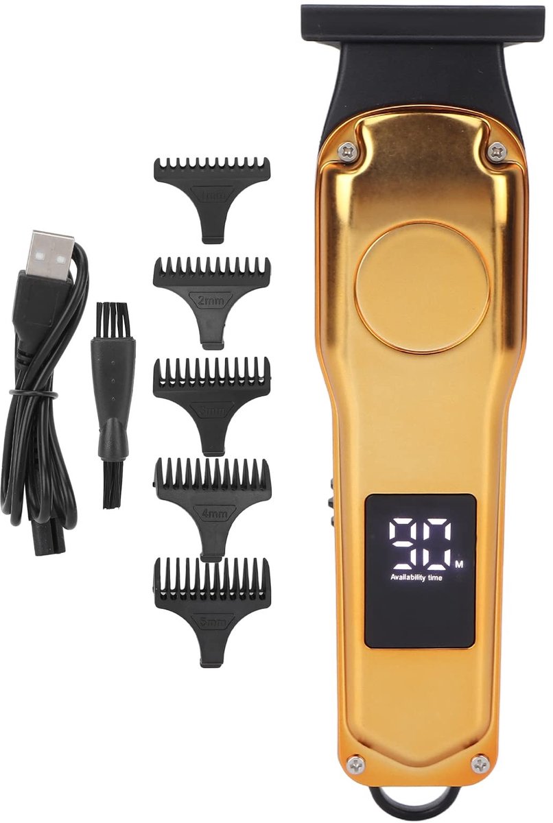 Professionele Haartrimmer met 5 Opzetkammen en Ergonomische Grip