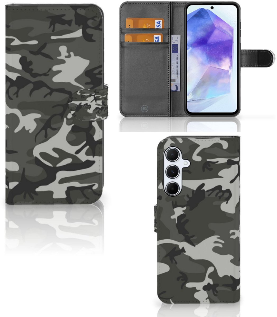 Samsung Galaxy A55 Telefoon Hoesje Army Light