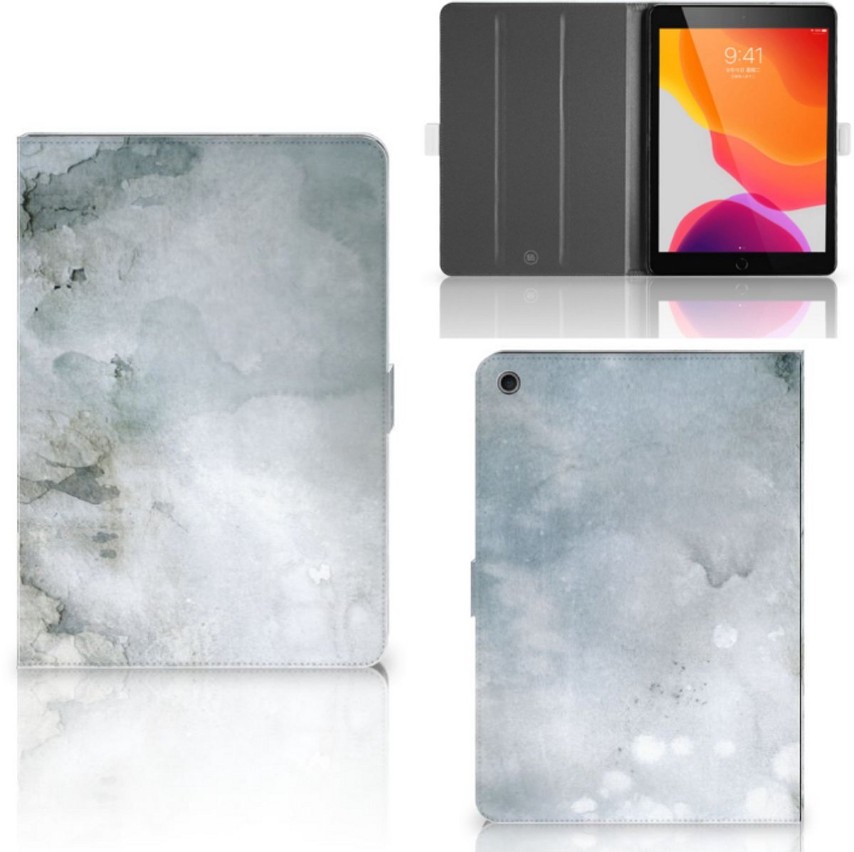 Hoes iPad 10.2 2019 | iPad 10.2 2020 | 10.2 2021 Painting Grey