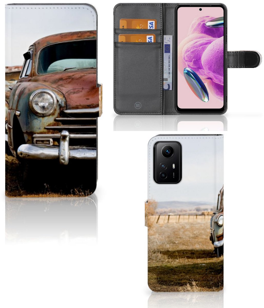 Xiaomi Redmi Note 12S Telefoonhoesje met foto Vintage Auto