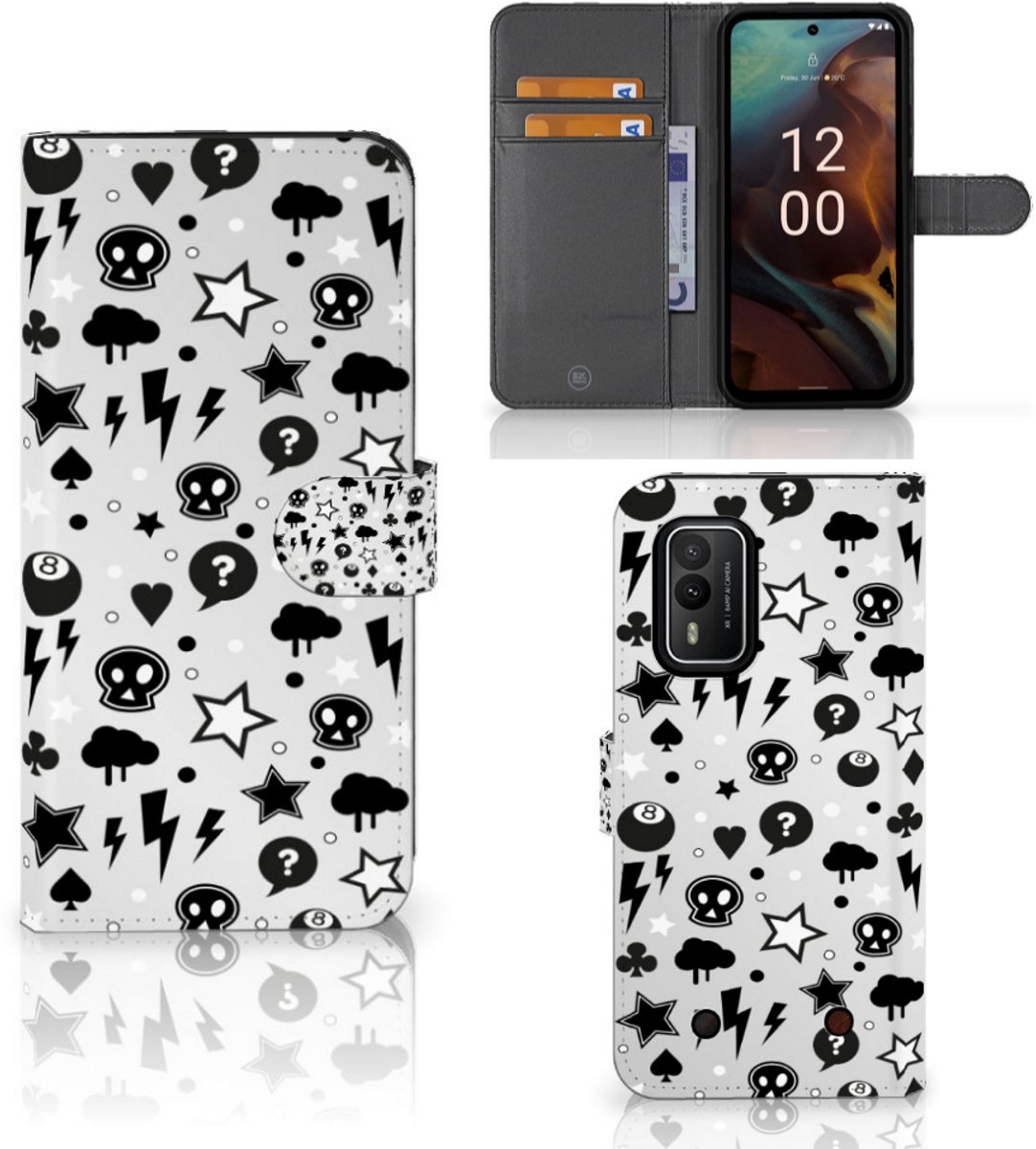 Telefoonhoesje met Naam Nokia XR21 Silver Punk