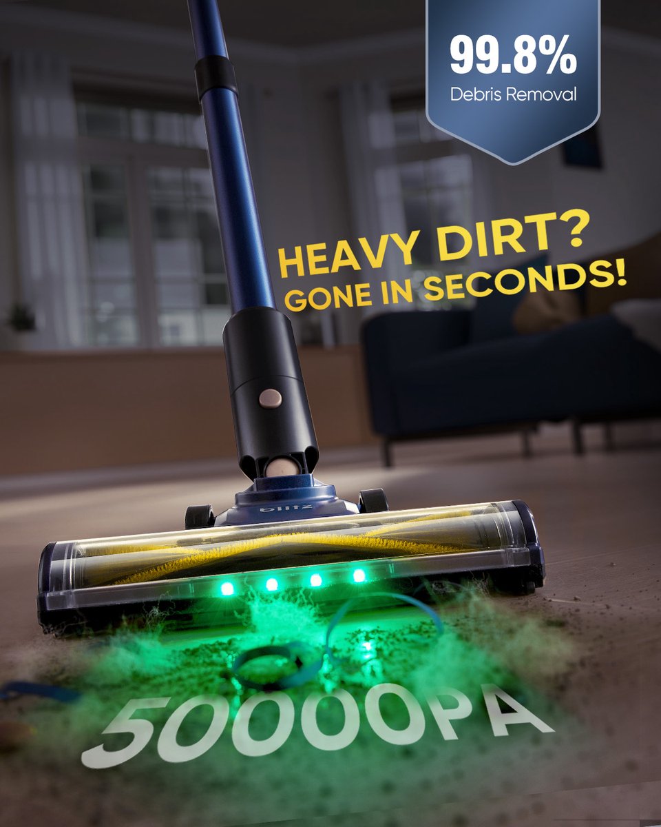 Vactidy Blitz V12 - Draadloze steelstofzuiger - 120 AW, 70 kPa, 600 W - Gebruiksduur 55 min - LED-display - Stofreservoir van 1 liter – foto 3