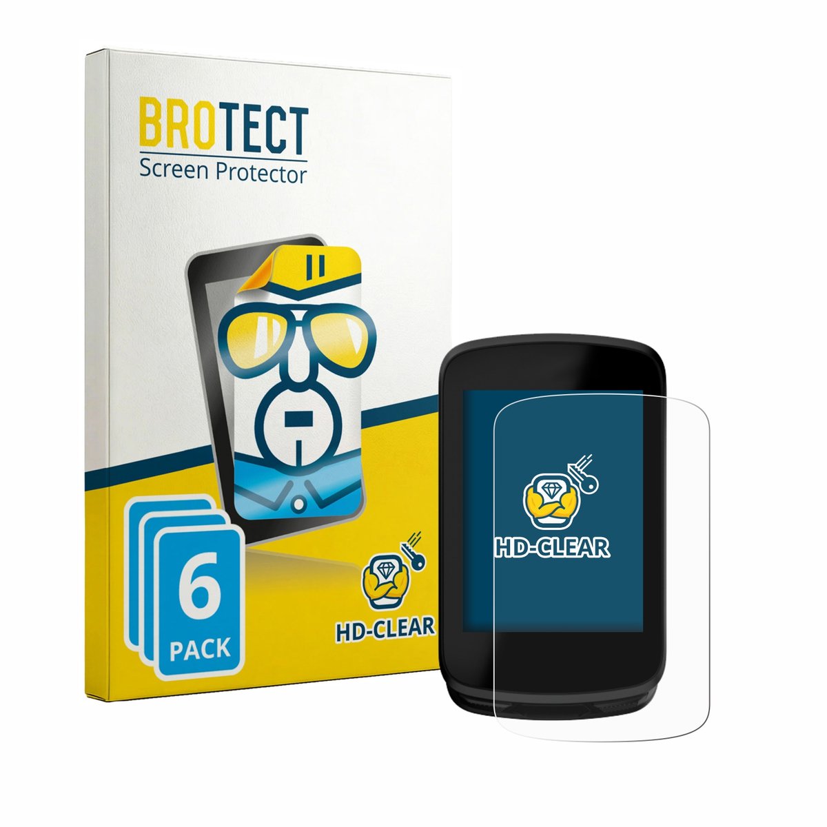 BROTECT - Screenprotector voor Magene C606 V2 - Folie Beschermfolie transparant 6 Stuks