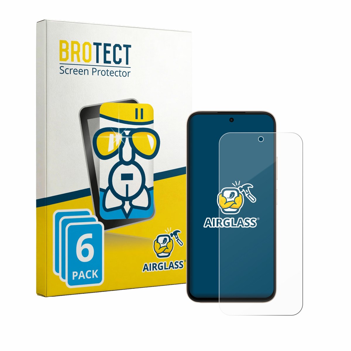 Screenprotector 6 Stuks voor Oppo A6t Beschermglas transparant