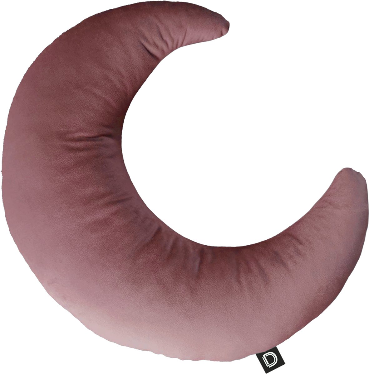 Decordruk Velvet - Sierkussen - Poederroze - Katoen - 40cm x 30cm