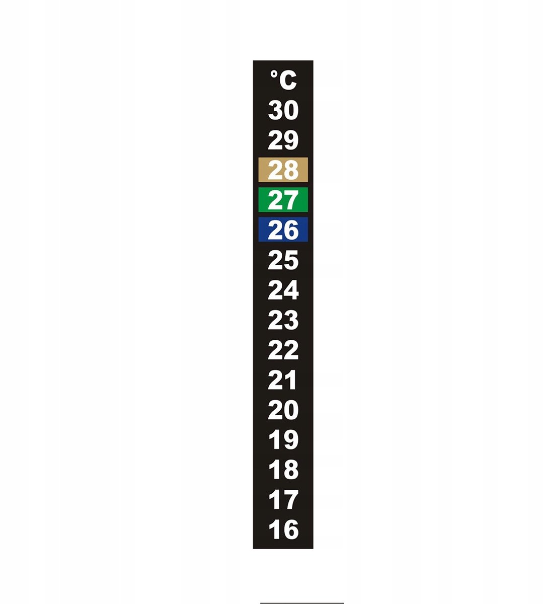 Bimberek - Kristallijn Thermometer - 16-30°C - Zelfklevend