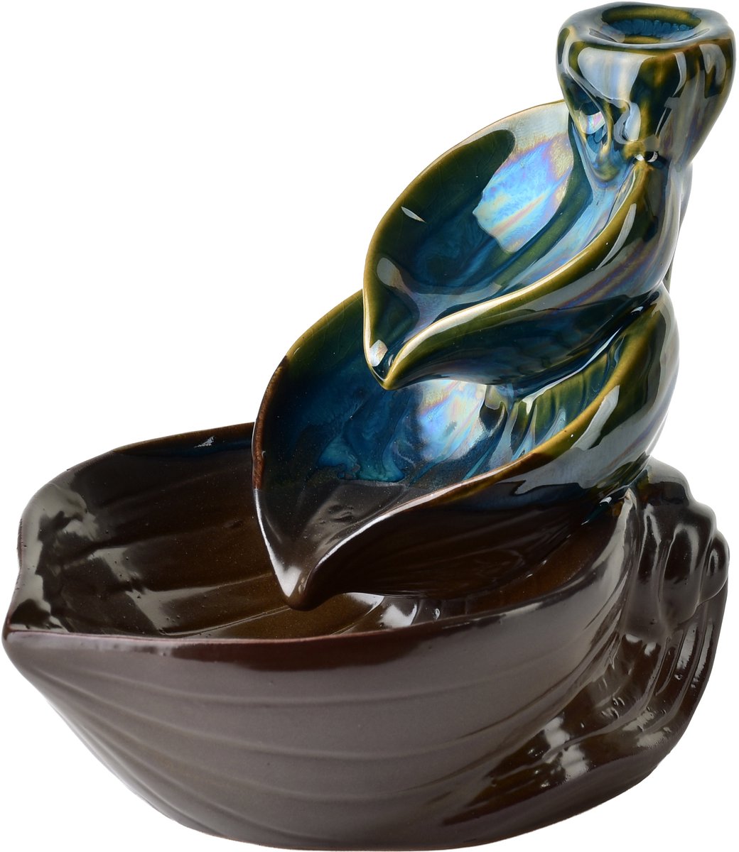 Mondex - Backflow Keramische Kominek - 10x10x11,5cm - Ceramiek - Aromatherapie
