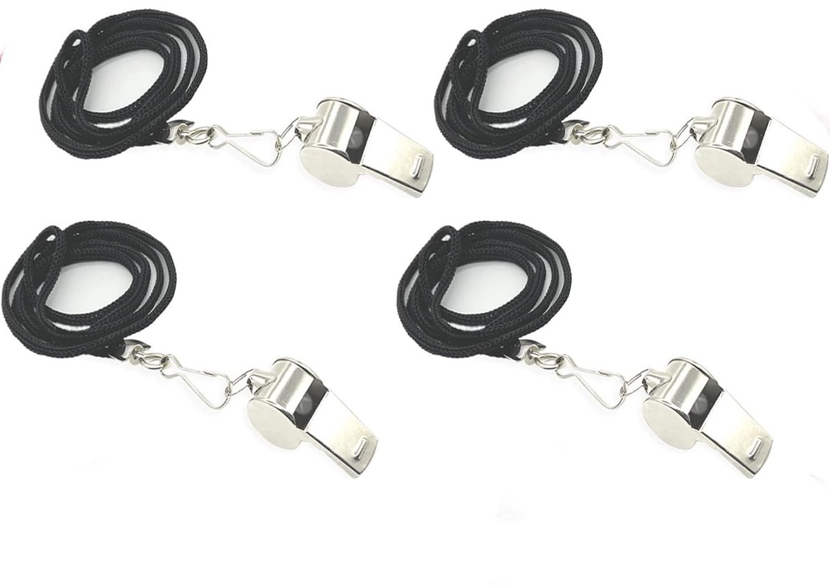 Dailygoods - Dailygoody - RVS Fluit - Overlevingsfluit voor Sport - Duurzaam en Lichtgewicht - Geschikt voor Trainer en Politie - Ideaal voor Noodsituaties