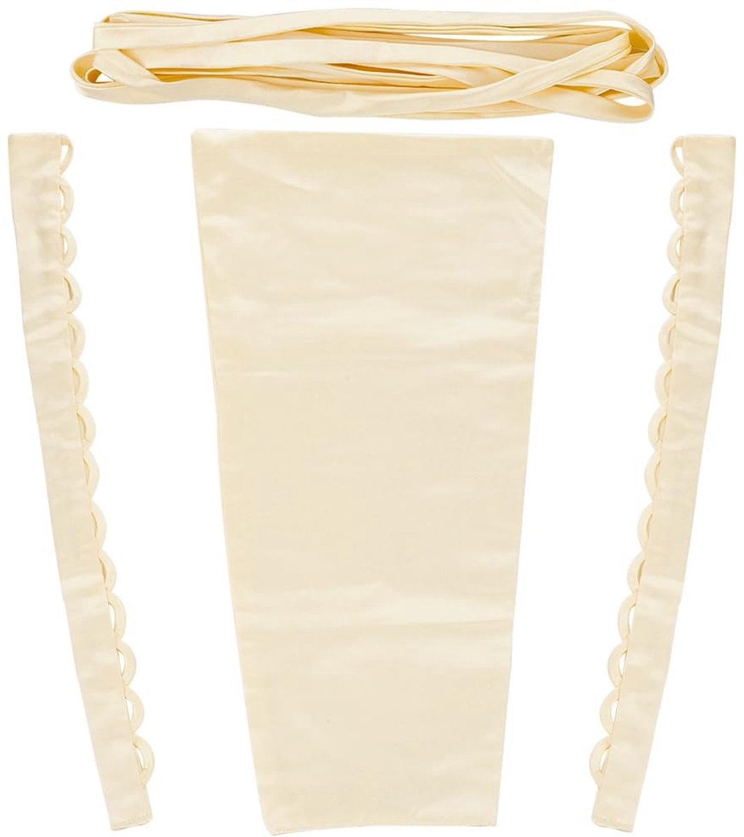 Dailygoods - Dailygoody - Satijnen Korset Kit - Rits Vervanging - Bruiloft Accessoires - Wit - Verstelbare Corset Back Kit - Geschikt voor Volwassenen