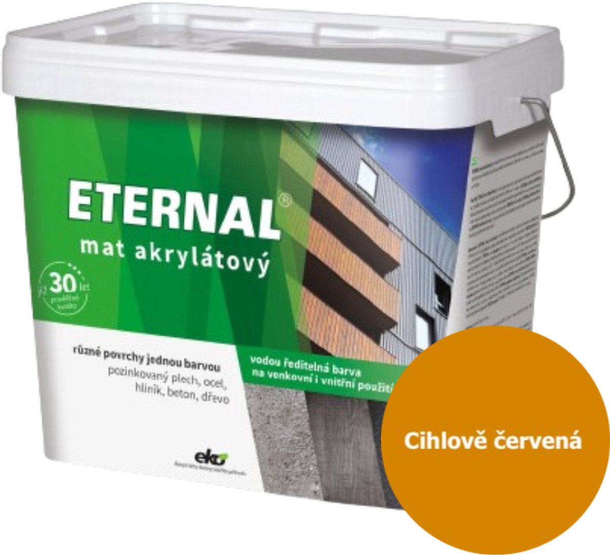 Eternal MAT Acryl 10 kg, 08 Baksteenrood
