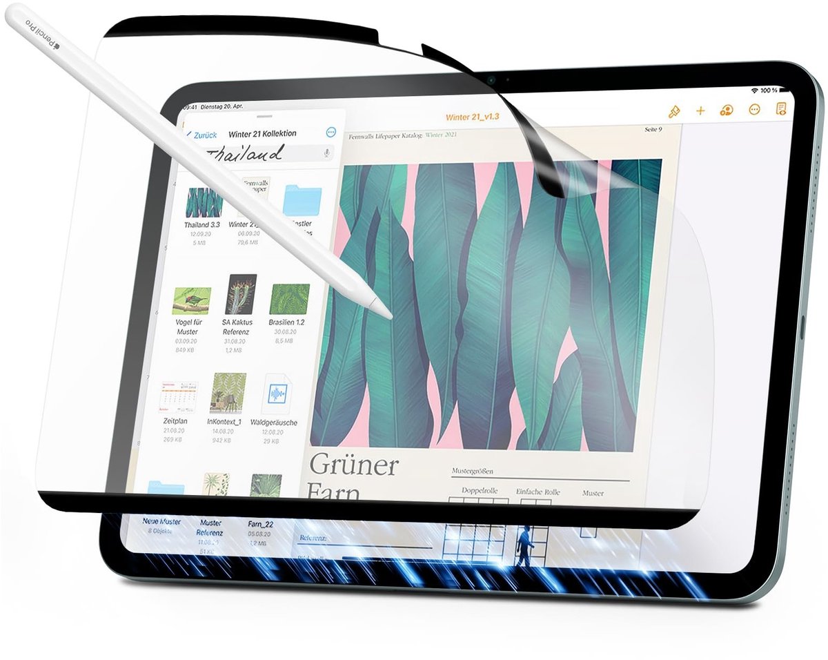 Dailygoody - Magnetic Paper Screen Protector - iPad Air 11 Inch - Detachable & Reusable - Matte Anti-Glare Film - Geschikt voor iPad Air 8th/7th/...