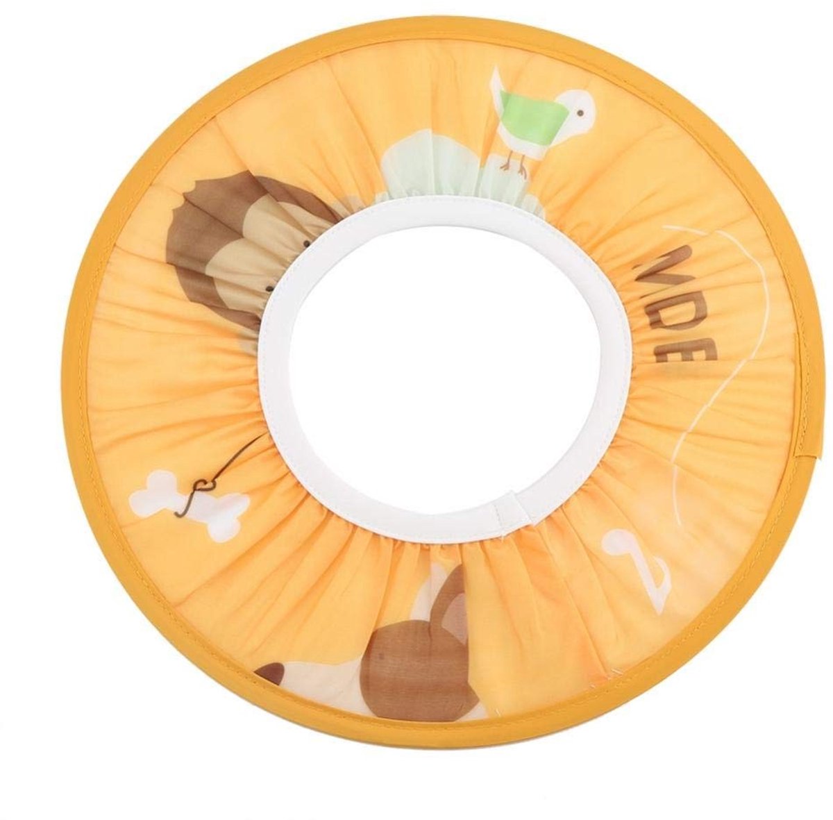Dailygoods - Dailygoody - Elastische kinder shampooing cap - Waterdichte douchemuts - Voor veilig en leuk baden - Oranje - Bescherming voor kinderen - Ideaal voor