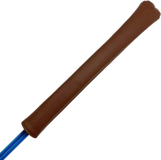 Premium leren golf alignment stick hoes met fluwelen voering voor 2 sticks, 14 inch bescherming en stijl van premium — afbeelding 5