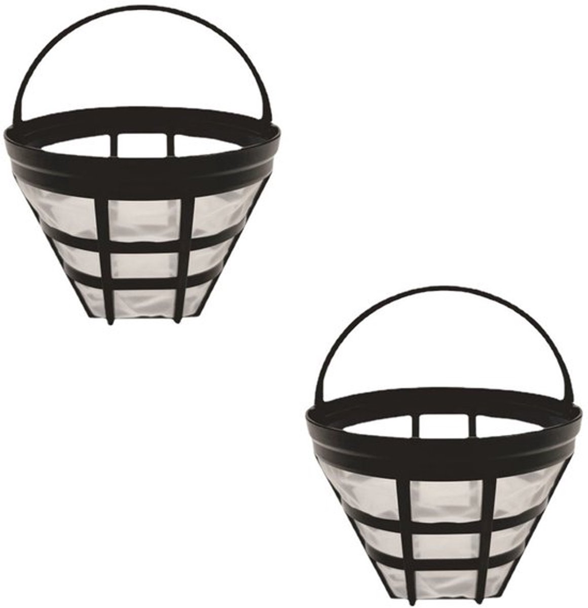 2 stuks duurzame koffiefilters met fijn gaas - herbruikbaar en universeel
