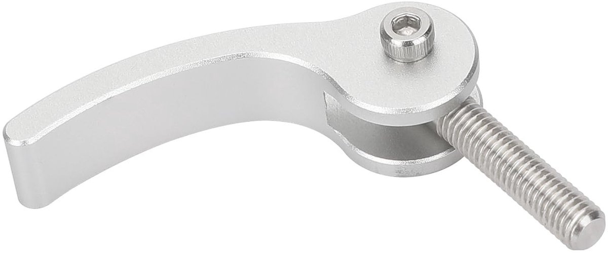 Dailygoods - Dailygoody - M5 Quick Release Locking Lever - Aluminium en RVS - 19mm - Voor snelle montage - Zilver - Compatibel met diverse rigs - Robuuste construc