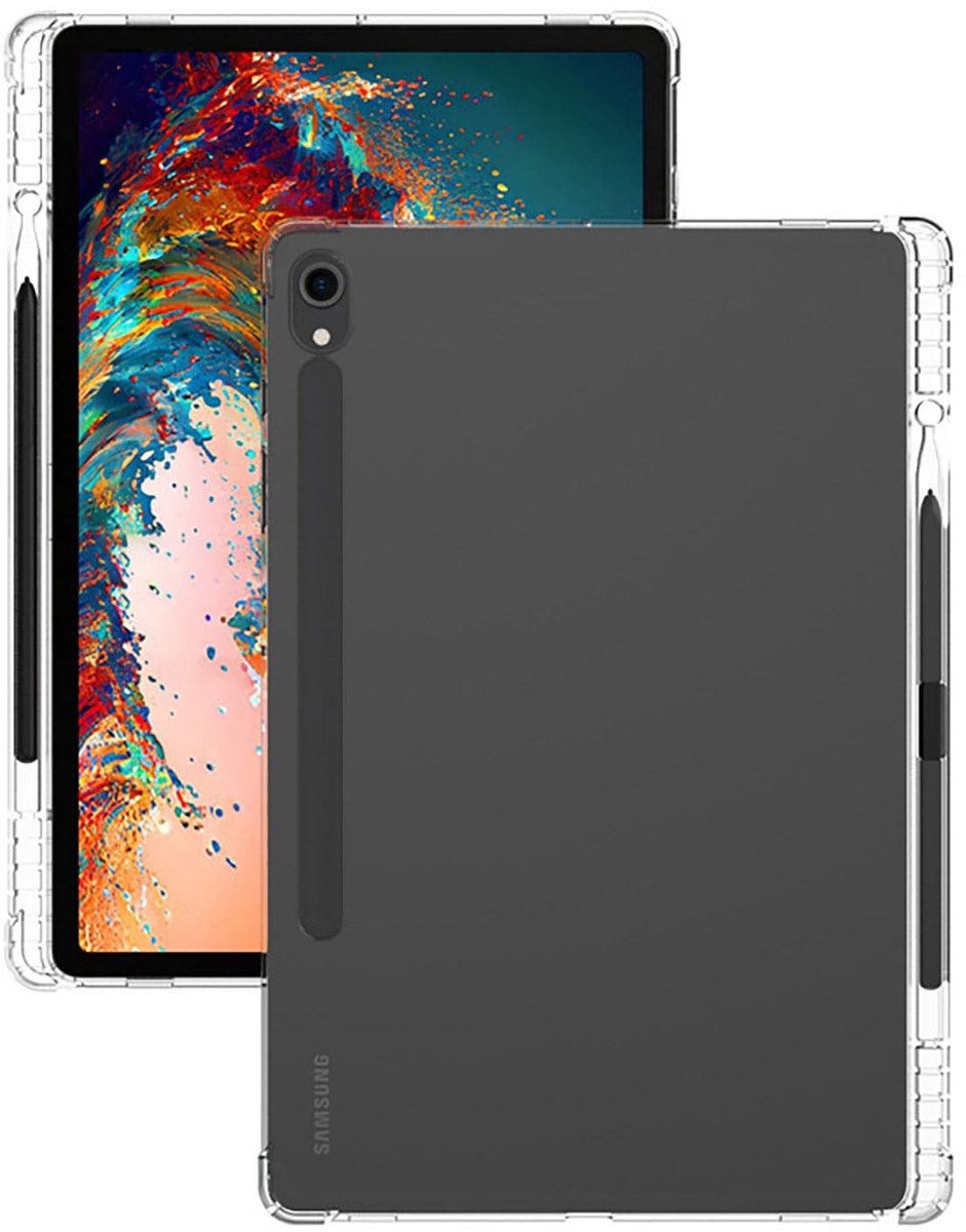 Dailygoods - Dailygoody - Doorzichtige Hoes - Samsung Galaxy Tab S9 - Lichte TPU Bescherming - Transparant - Airbagbescherming - Slank Ontwerp - Geschikt voor Sams...