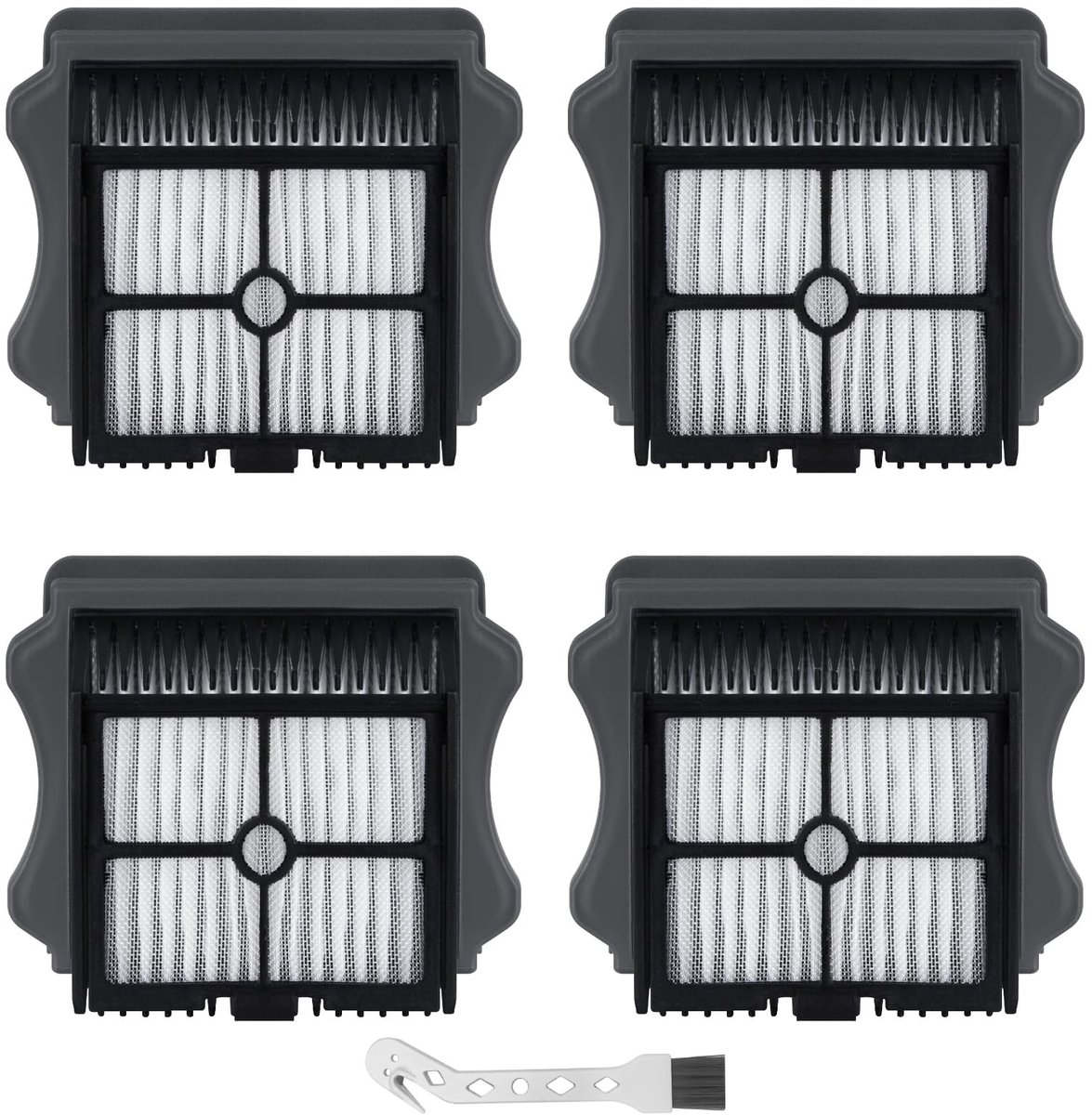 Dailygoody - 4 stuks HEPA-filters - Efficiënte stofopvang - Duurzaam materiaal - Geschikt voor Tineco iFloor 3 en Floor One - Vervangingsfilters - Ide