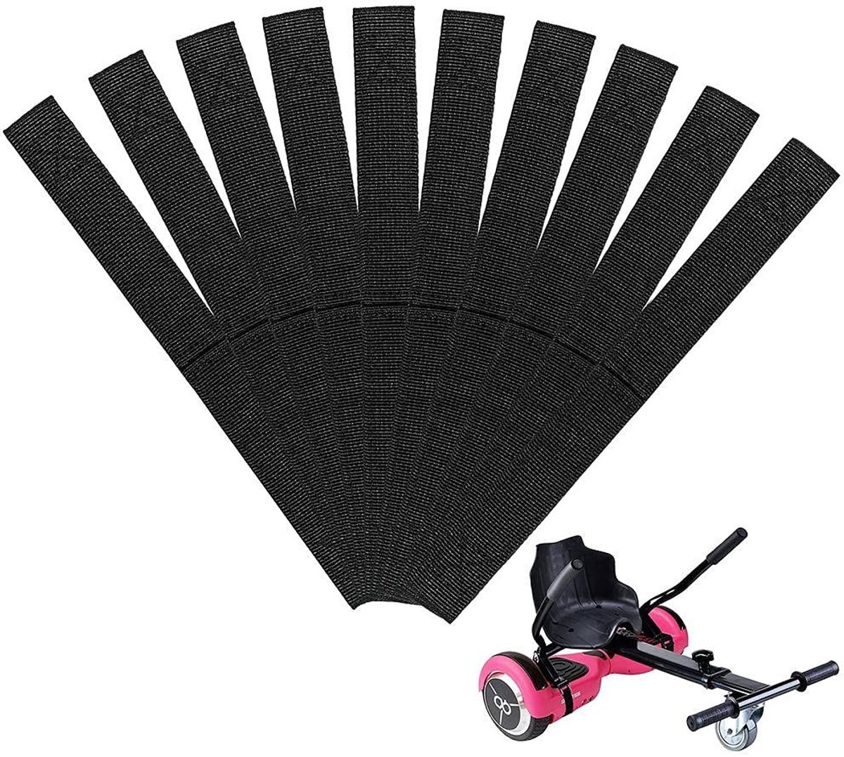 Dailygoods - Set van 10 Verstelbare Hoverboard Bevestigingsbandjes