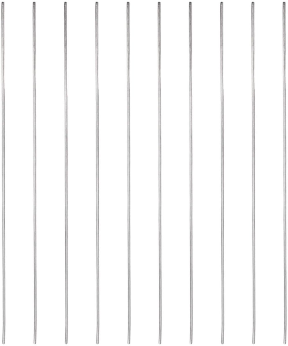 Dailygoods - Ronde Staaf Roestvrij Staal 304 - 1 mm x 100 mm (10 stuks)