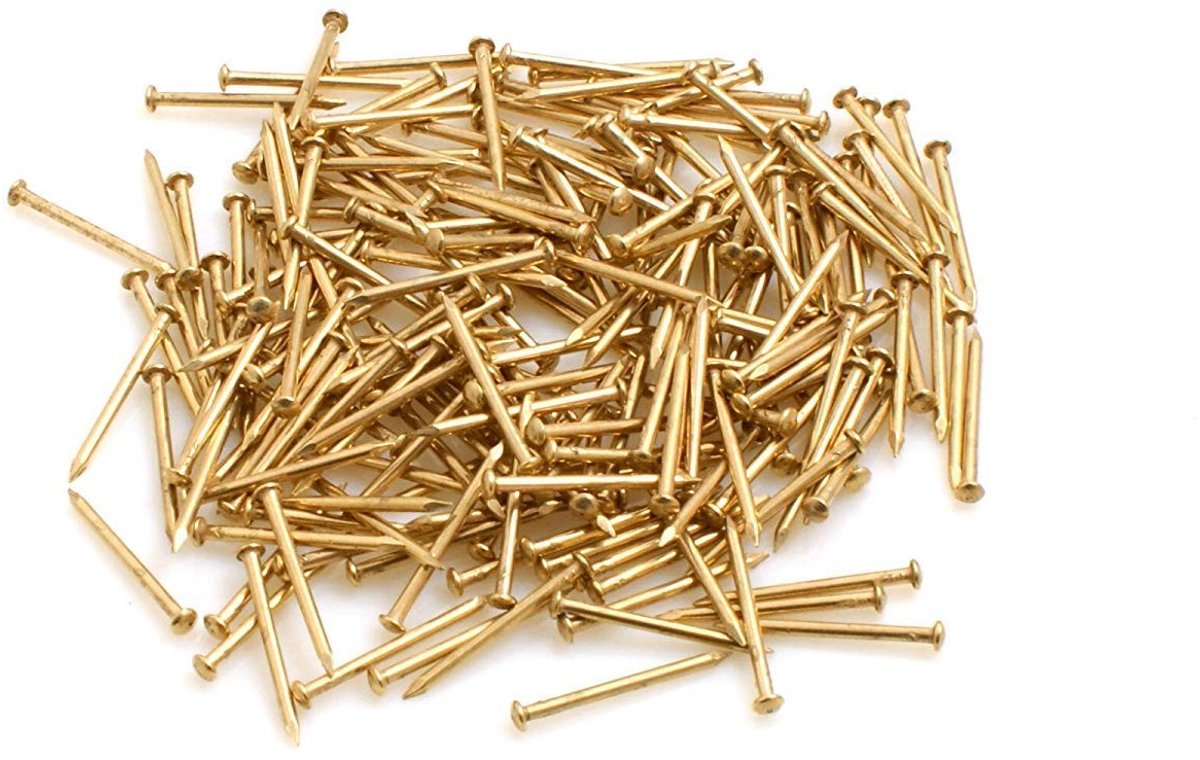 Dailygoody - Ronde spijkers - 100 stuks - 50 mm lengte - 2.5 mm draad - Ideaal voor houtbewerkingsprojecten - Perfect voor klussen - Betrouwbare kwali