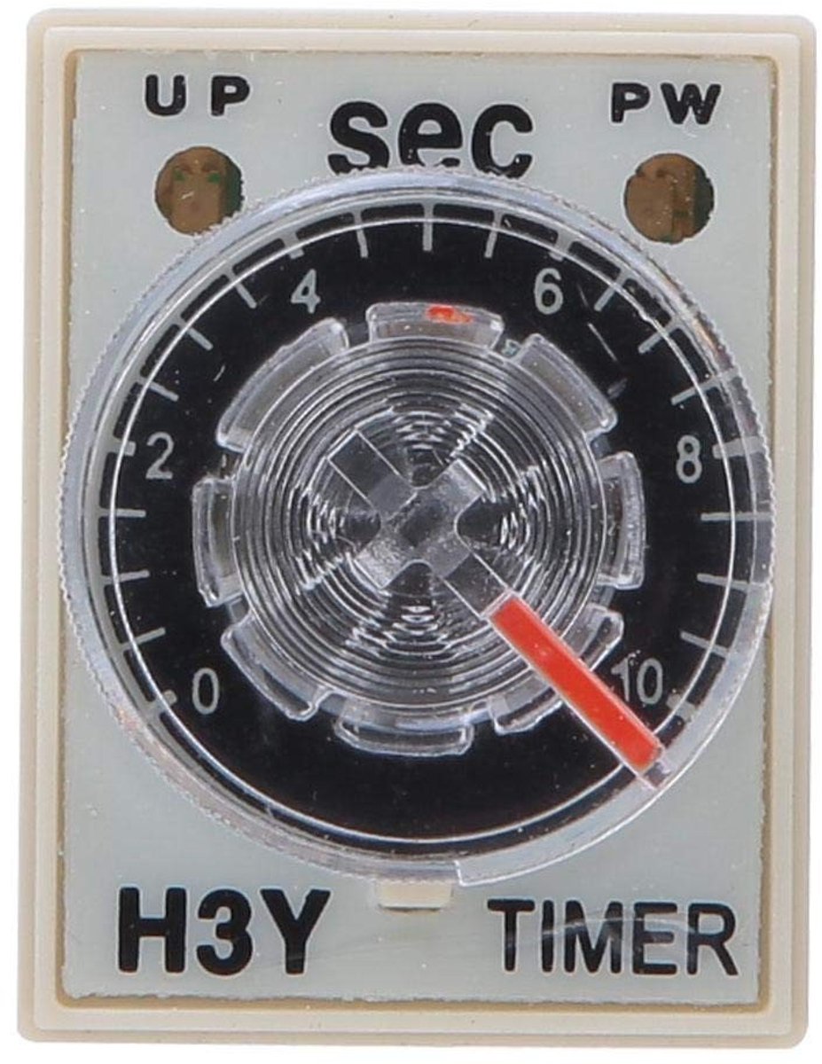 Dailygoody - Instelbaar tijdrelais - Elektrische timer 0-10 s - Betrouwbaar en veelzijdig - 8-polige tijdrelaismodule - Geschikt voor huishoudelijke a