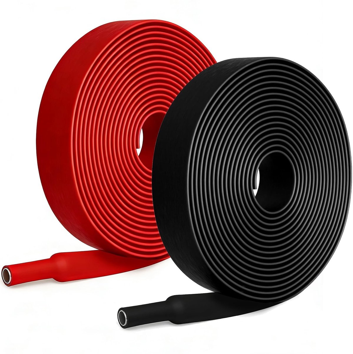 Dailygoody - Krimpkous 3:1 - Waterdicht en geïsoleerd - 2 m lengte - Zwart en rood - Kabelisolatie en reparaties - Geschikt voor kabelbundeling