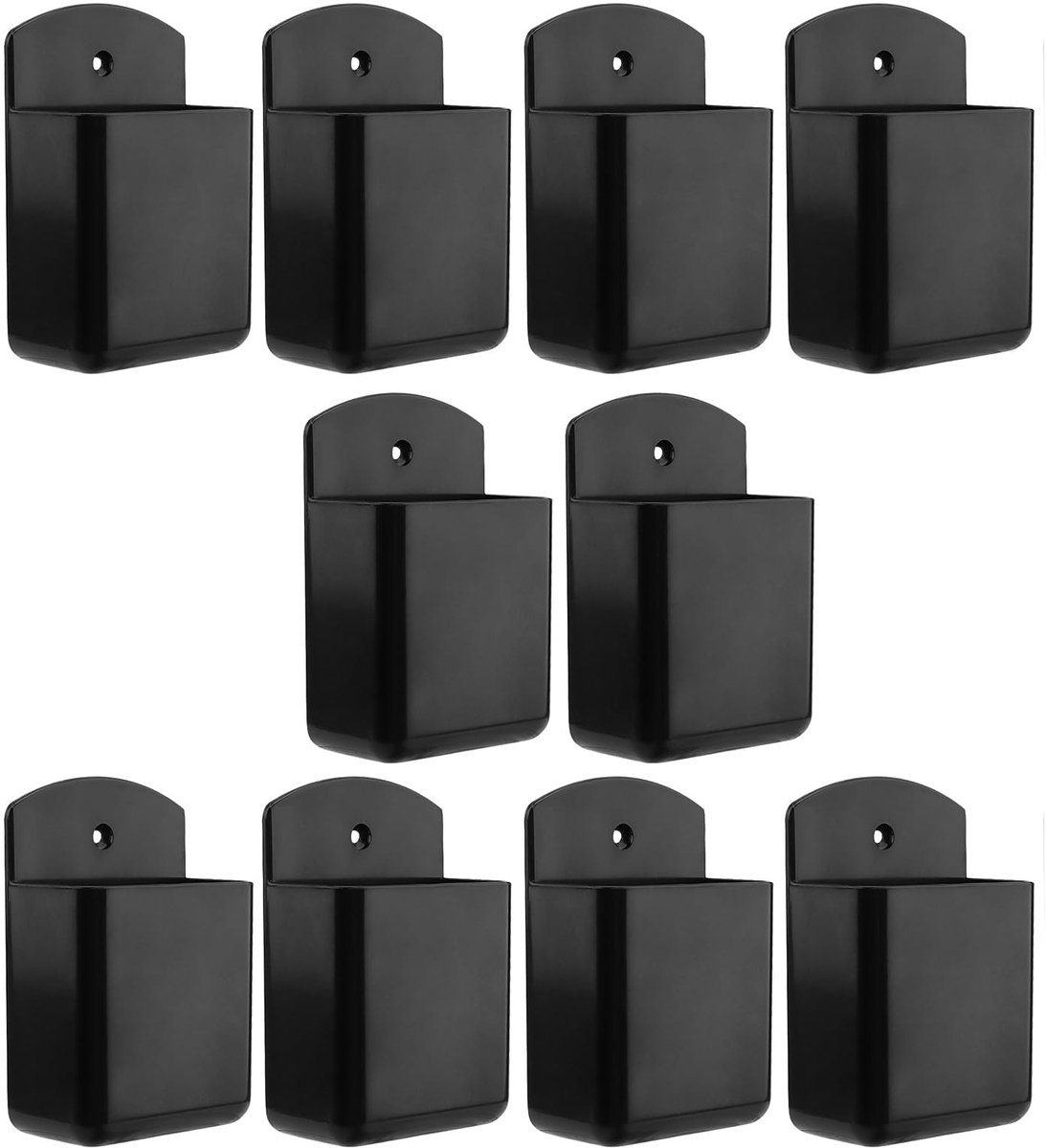Dailygoods - Dailygoody - Remote Control Holder - Wandhouder - Zelfklevend - Zwart - Afstandsbedieninghouder - Handig voor thuis en kantoor - Compact formaat