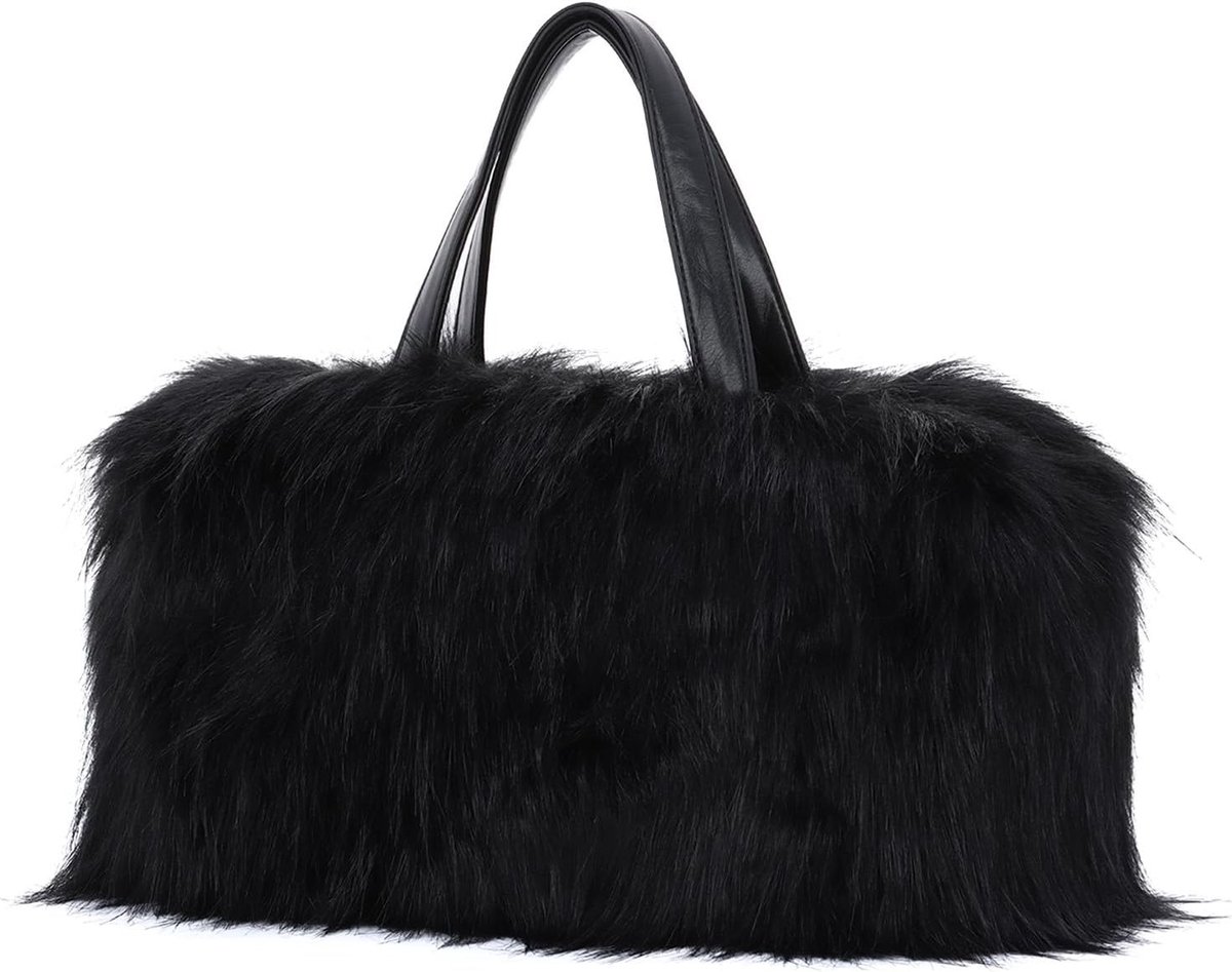 Zachte Fluffy Schoudertas van Neppels, Hobo Handtas met Bovenhandvat, Damesmode Accessoire voor Elke Gelegenheid