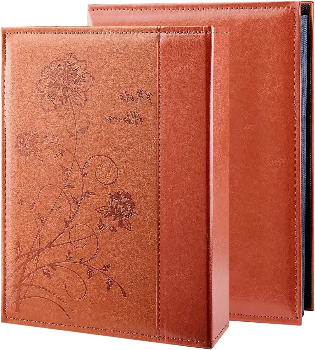 Extra Groot Fotoalbum voor 300 Foto's - Luxe Leren Hoes voor Bruiloft en Familieherinneringen - Geschikt voor 10x15 cm Foto's