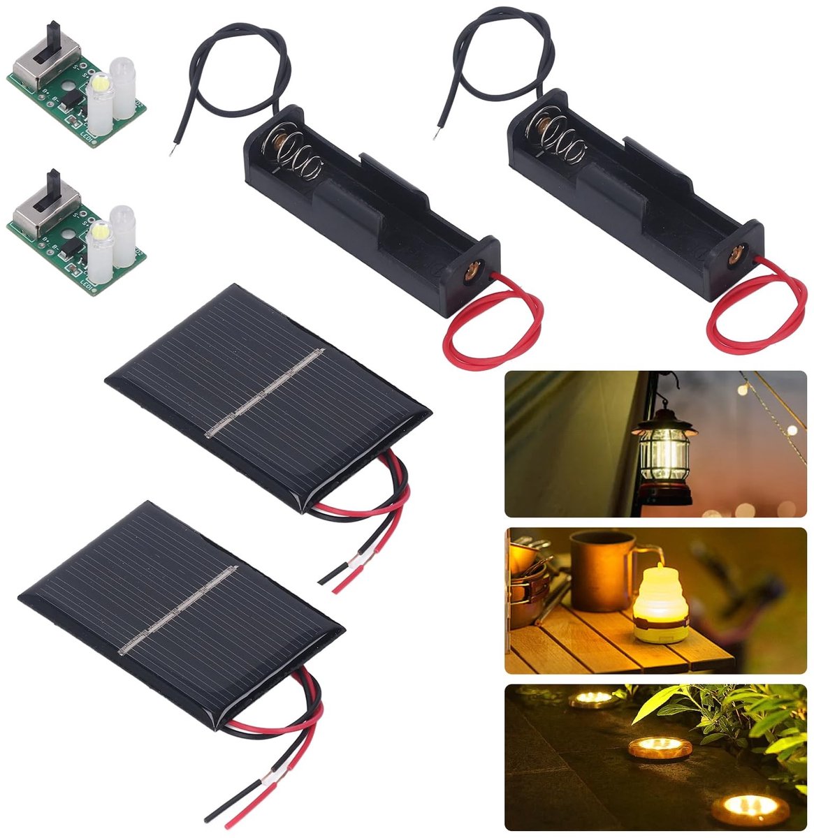 Dailygoods - Dailygoody - Zonnelicht bedieningspaneel - Zonnelamp laadregelaar - Geschikt voor outdoor - 1,2 V - Voor gazon en wegverlichting